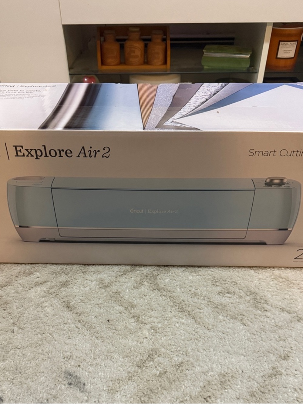 Cricut Explore Air 2 Mint Cutting Machine & HTVRONT Heat-press w/ accessories.